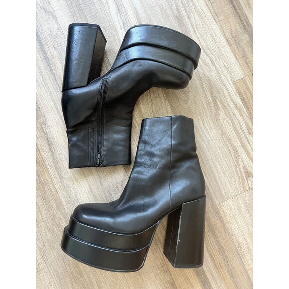 Steve Madden COBRA platform heeled boots women's size 10 - Picture 9 of 9